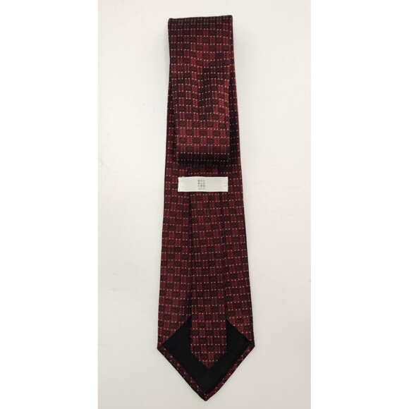 Apt. 9 Neck Tie Red Geometric 100%‎ Silk - Picture 2 of 4